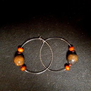 Bohemian style hoop earings